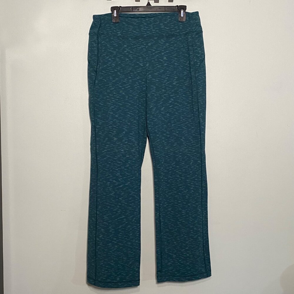 Duluth NoGA Womens Yoga Pants L X 31 Teal